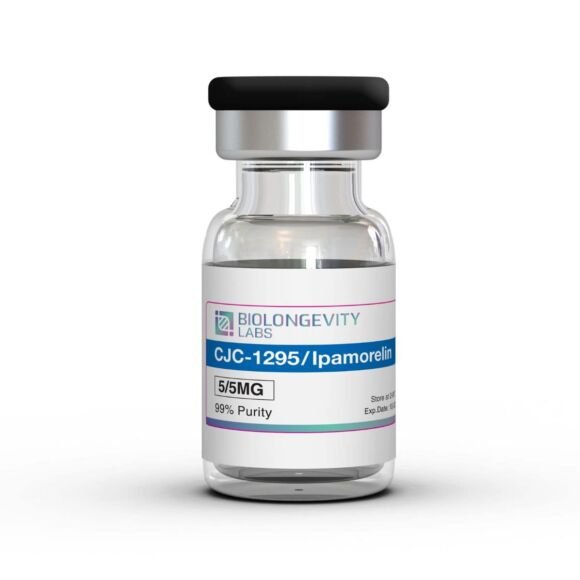 CJC-1295 and Ipamorelin Blend peptide vial for growth hormone and IGF-1 research